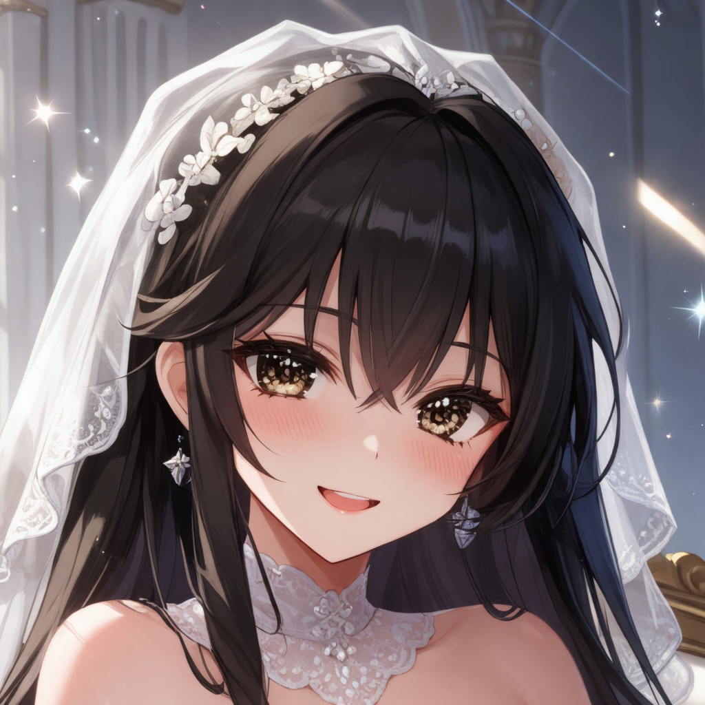 Idol character in performance outfit